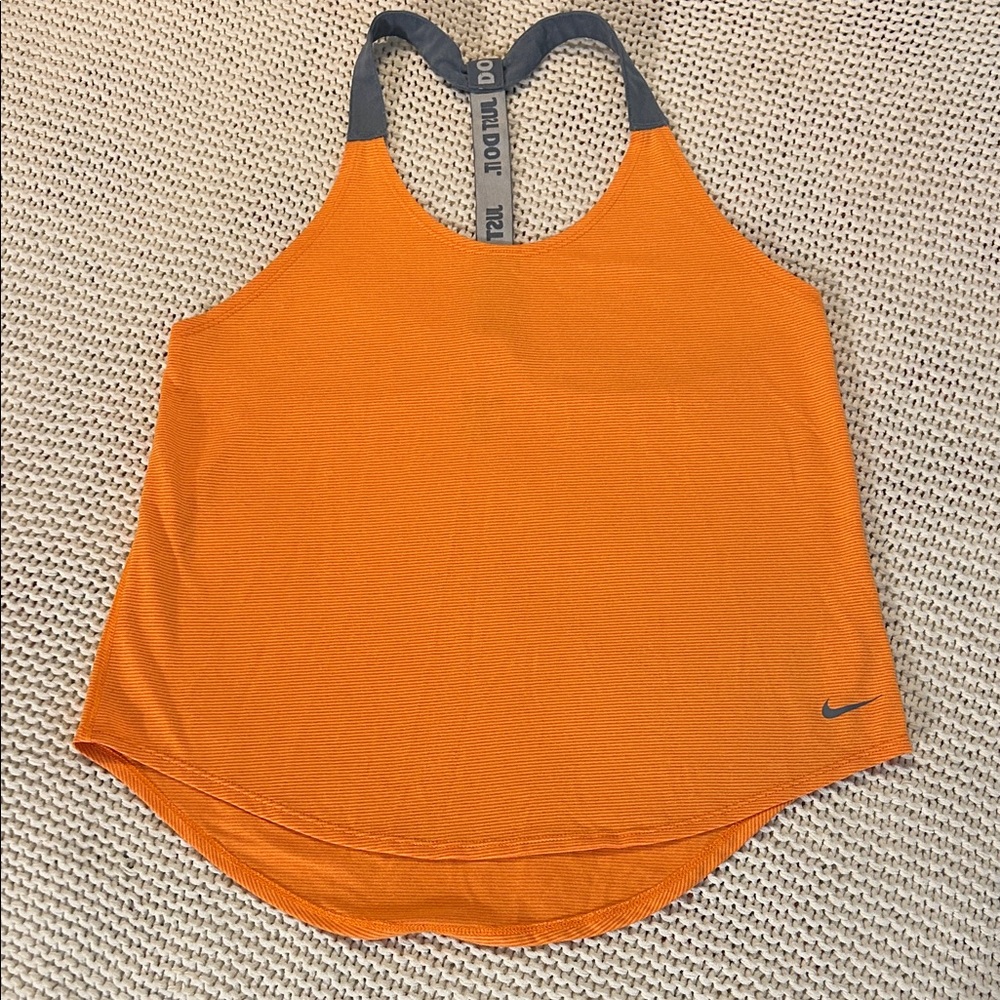 Nike Dri Fit Orange Tank Womens Size small